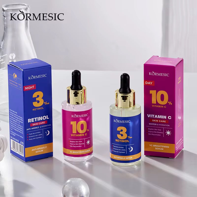 Vitamin C & Retinol Serum Duo – Brighten, Repair & Rejuvenate