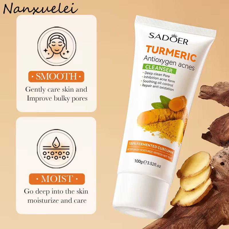 Turmeric Anti-Oxygen Acne Cleanser – Deep Clean • Brighten • Control Oil (100g)