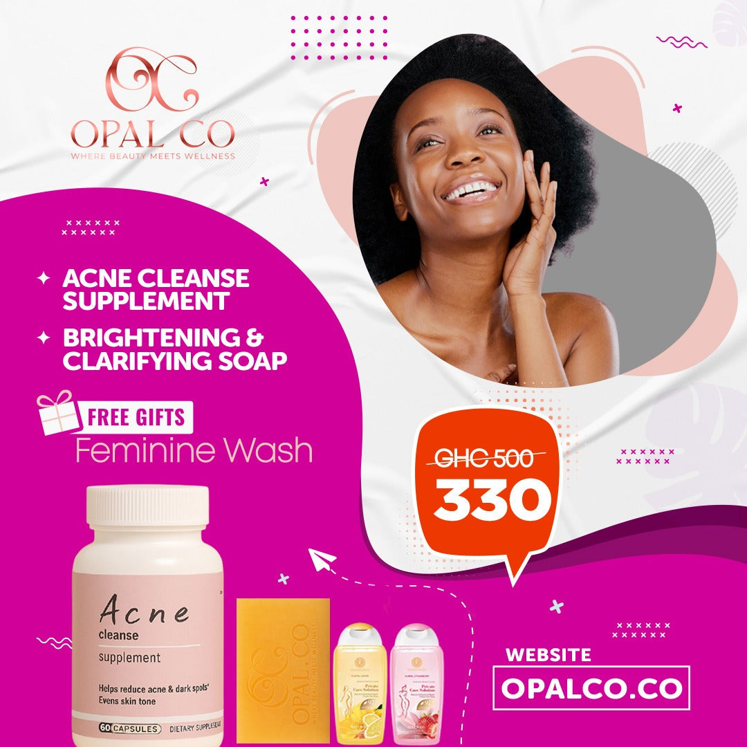 Opal Co Acne Cleanse Pack – Plus Free Feminine Wash