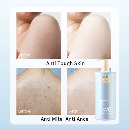 Sea Salt Shower Gel – Anti-Mite • Anti-Acne • Oil Control (380ml)