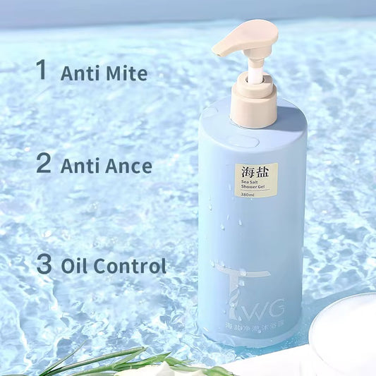 Sea Salt Shower Gel – Anti-Mite • Anti-Acne • Oil Control (380ml)