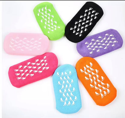 Spa Silicone Moisturizing Socks