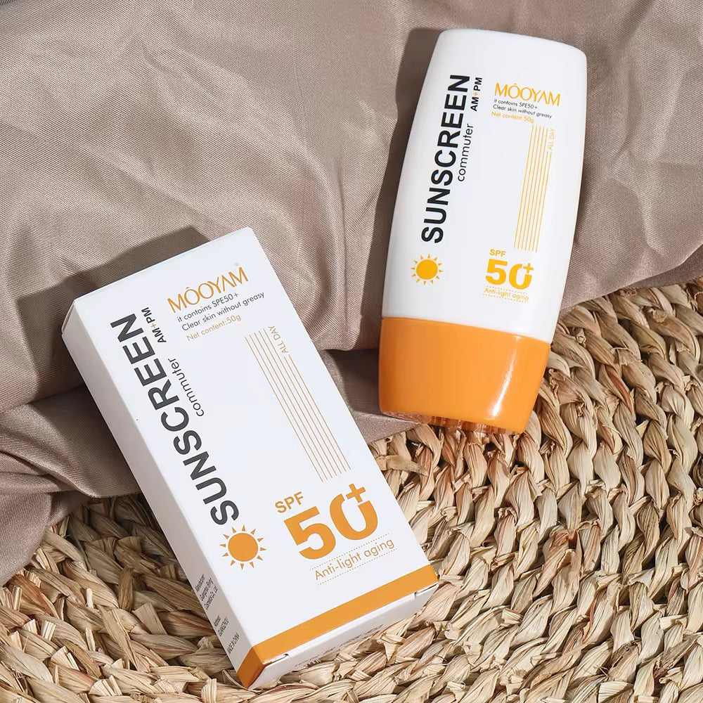 SPF 50+ Commuter Sunscreen – Lightweight, Long-Lasting Protection (For AM & PM Use)