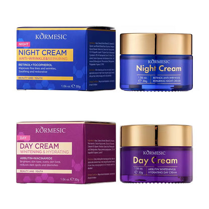 Day & Night Cream Set – Brightening, Hydrating & Repairing (2 x 30g)