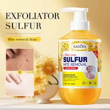 Sulfur Exfoliating & Mite Removal Liquid Soap